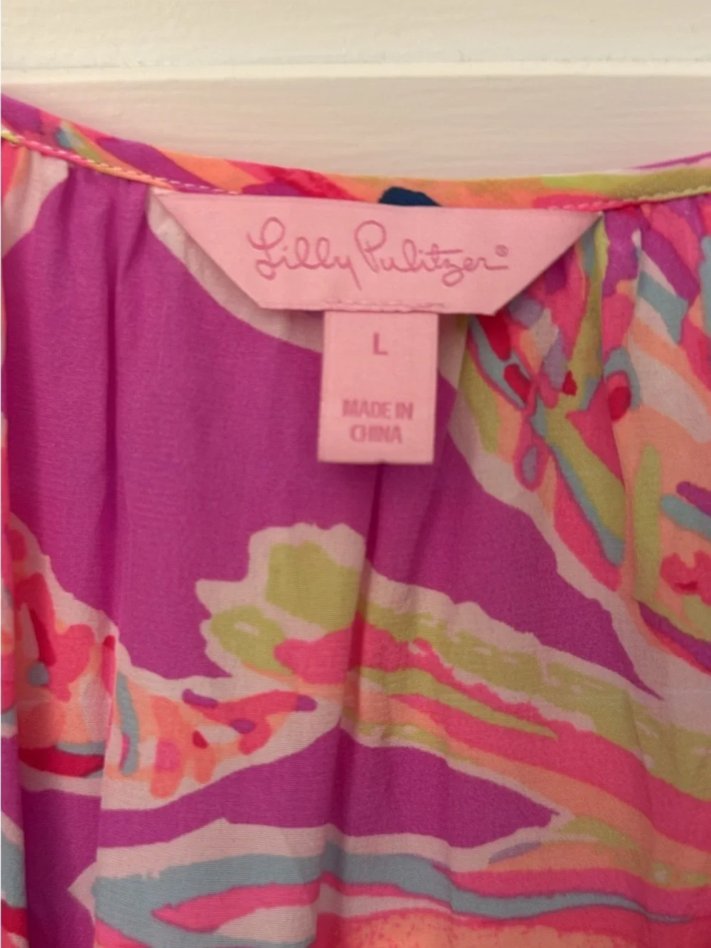 Lilly Pulitzer Pink Multi Tropical Print Maxi Dress
